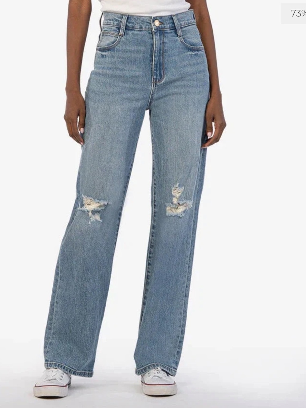 NWT Kut from the Kloth Sienna High Rise Wide Leg Jeans in Formed Sz 12